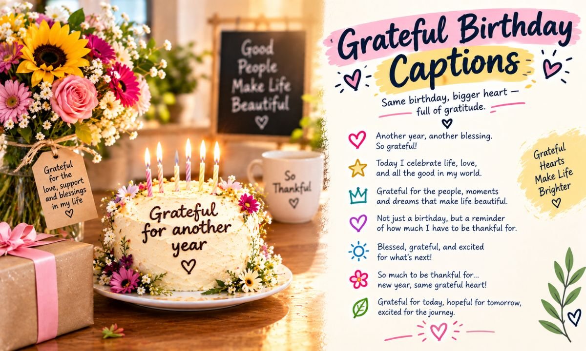 Grateful Birthday Captions