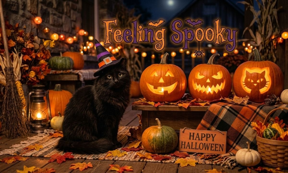 Halloween Cat Captions