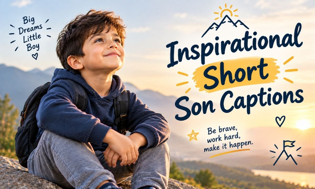 Inspirational Short Son Captions