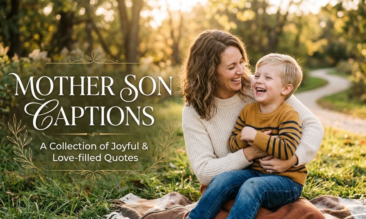 Mother Son Captions