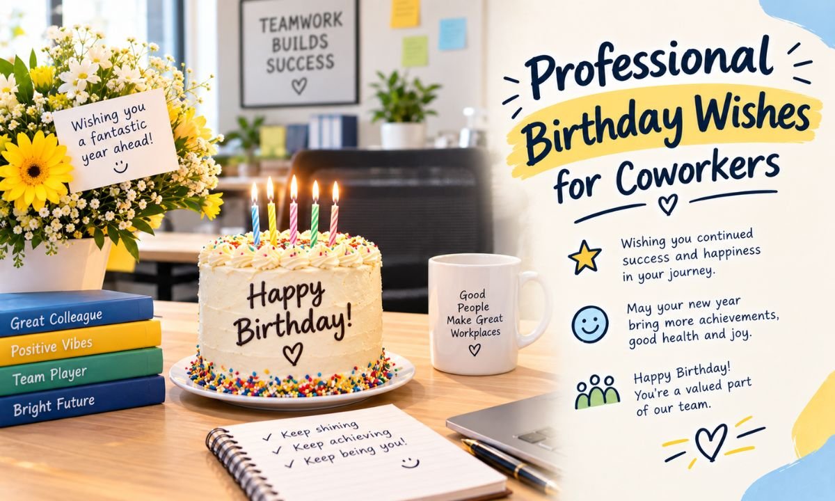Professional Birthday Wishes for Coworkers