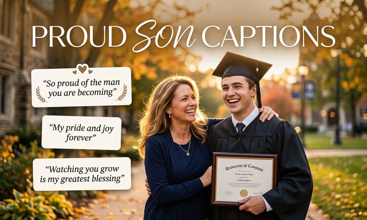 Proud Son Captions