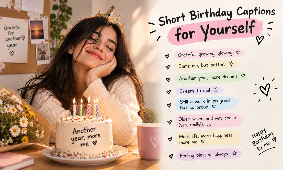 Short Birthday Captions for Yourself