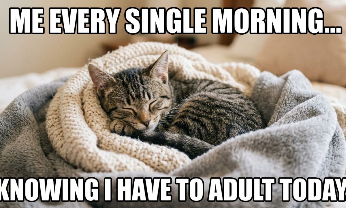 Sleepy Cat Captions
