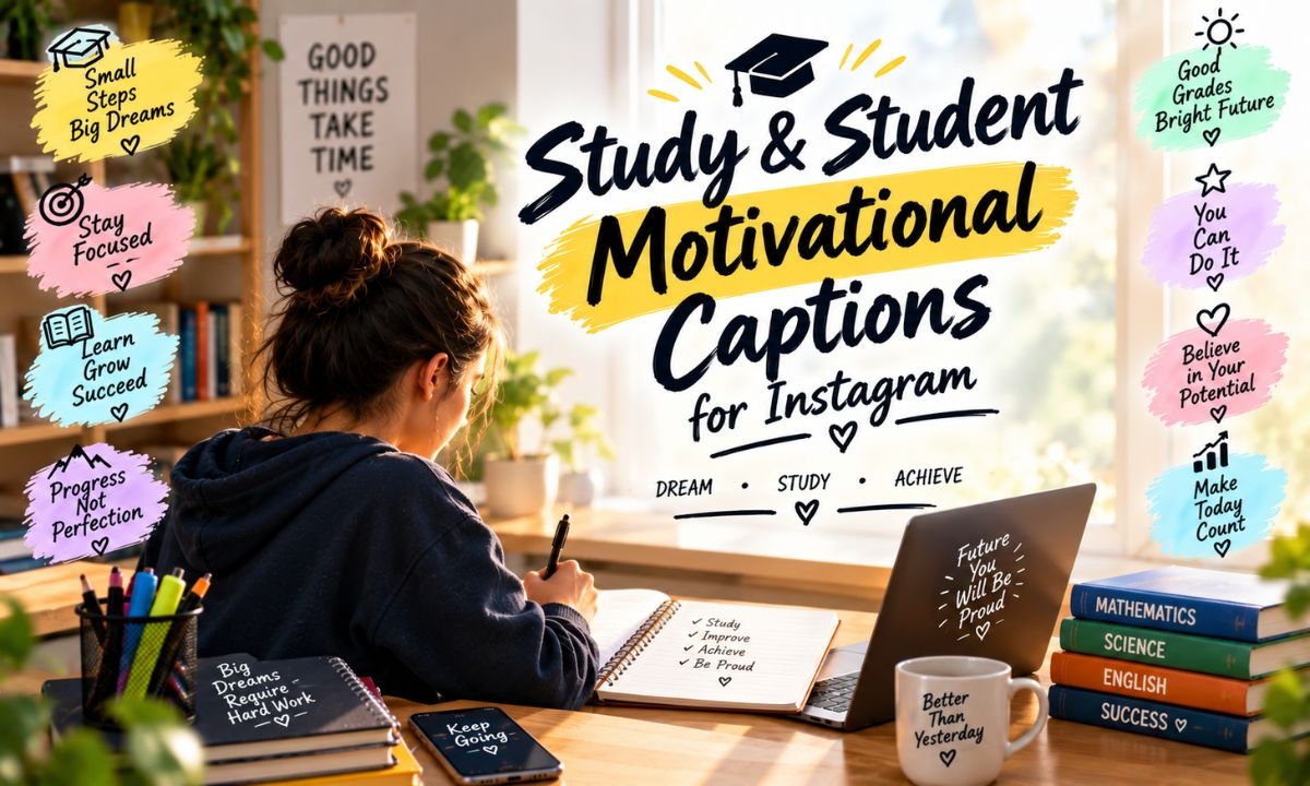Study & Student Motivational Captions for Instagram Study & Student Motivational Captions for Instagram