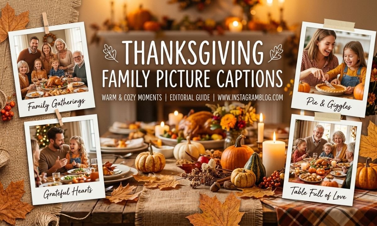 Thanksgiving Family Picture Captions for Instagram