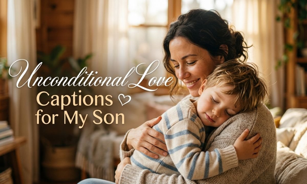 Unconditional Love Captions for My Son