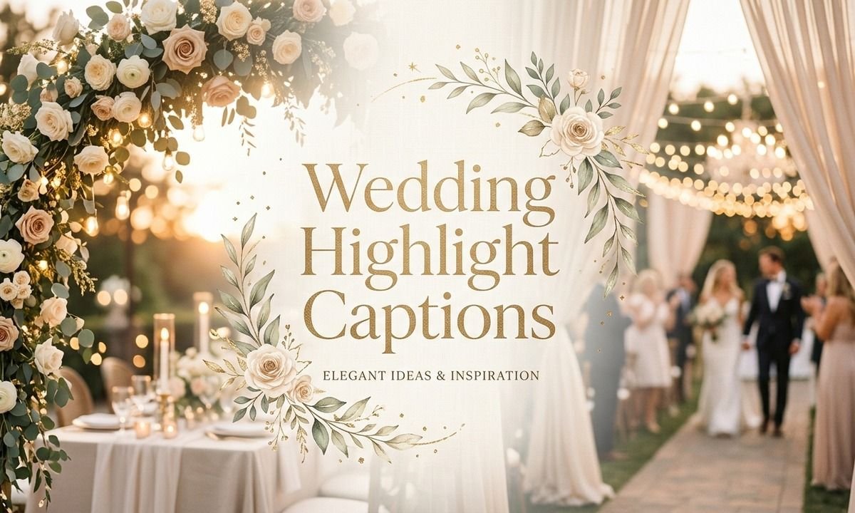Wedding Highlight Captions