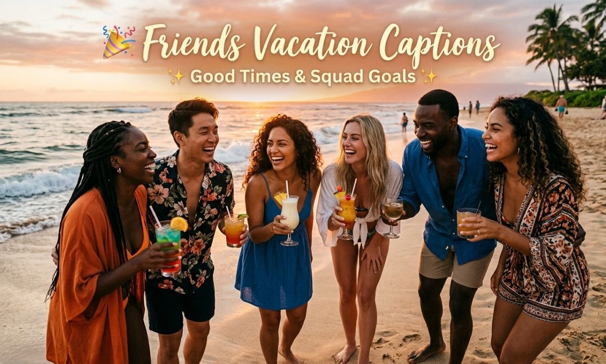 🎉 Friends Vacation Captions