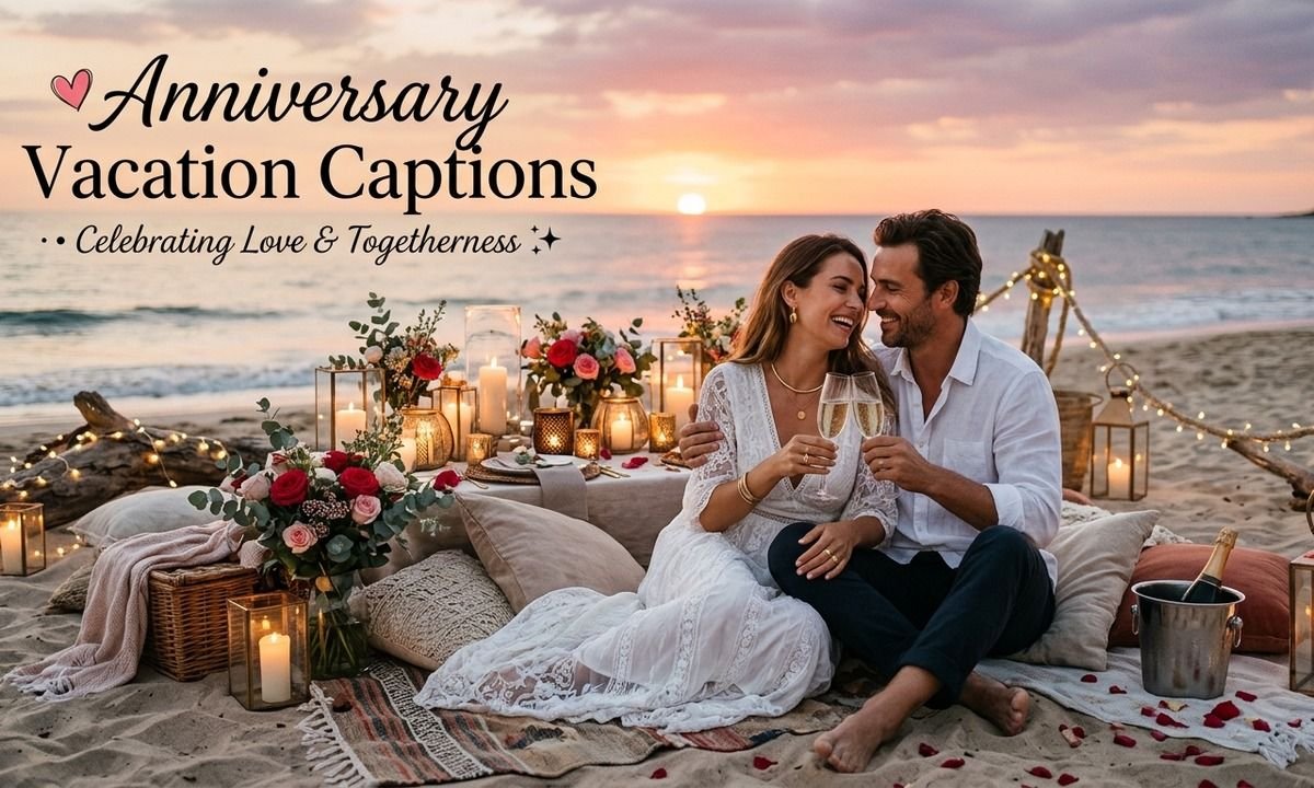 💕 Anniversary Vacation Captions