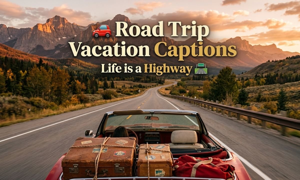 🚗 Road Trip Vacation Captions