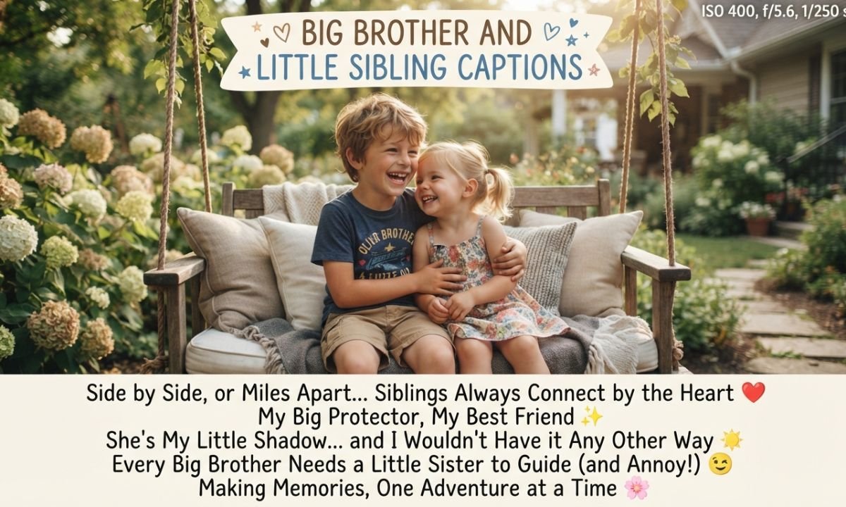 🧒 Big Brother and Little Sibling Captions