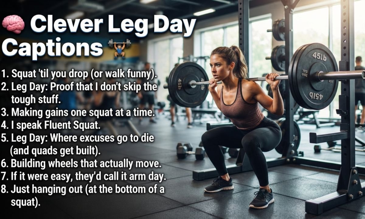 🧠 Clever Leg Day Captions
