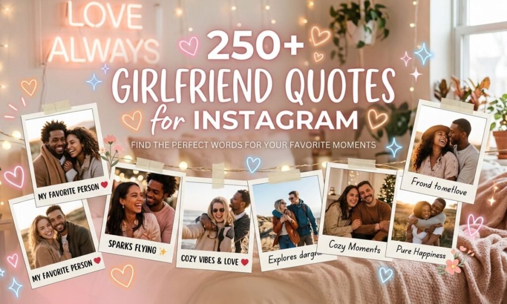 250+ Girlfriend Captions for Instagram (2026) –Cute, Funny, Romantic & Sweet Quotes