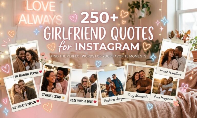 250+ Girlfriend Captions for Instagram (2026) –Cute, Funny, Romantic & Sweet Quotes