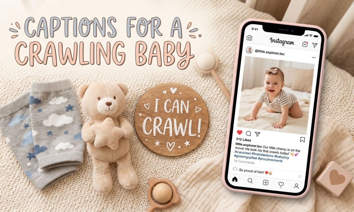 Captions for a Crawling Baby