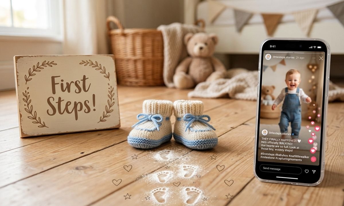 Captions for a Walking Baby