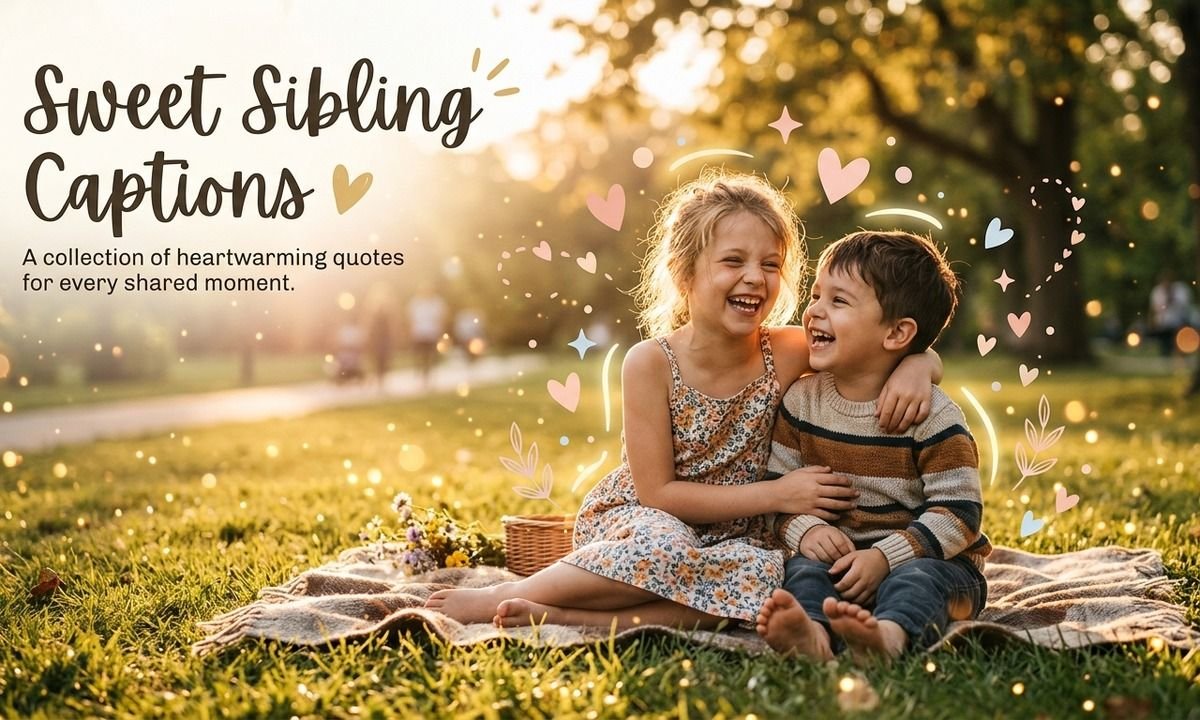 Sweet Sibling Captions