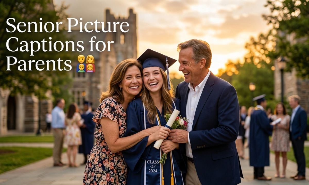 👨_👩_👧 Senior Picture Captions for Parents